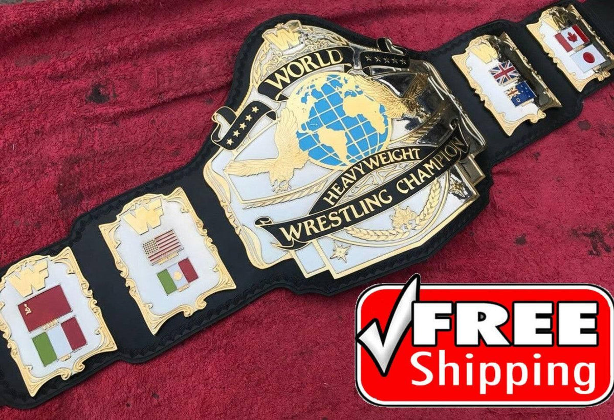 WWF ANDRE HEAVYWEIGHT 87 24K GOLD Zinc Championship Title Belt - Zees Belts