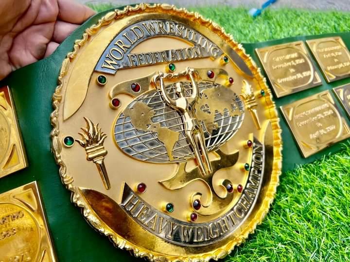 WWF BIG GREEN 3D CNC CHAMPIONSHIP BELT - Zees Belts