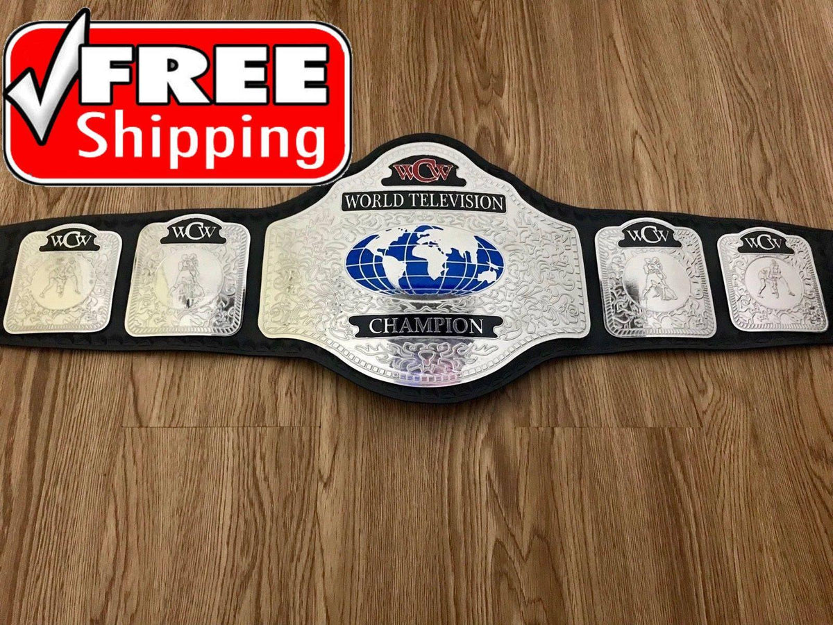 WCW WORLD TELEVISION Brass Championship Belt - Zees Belts