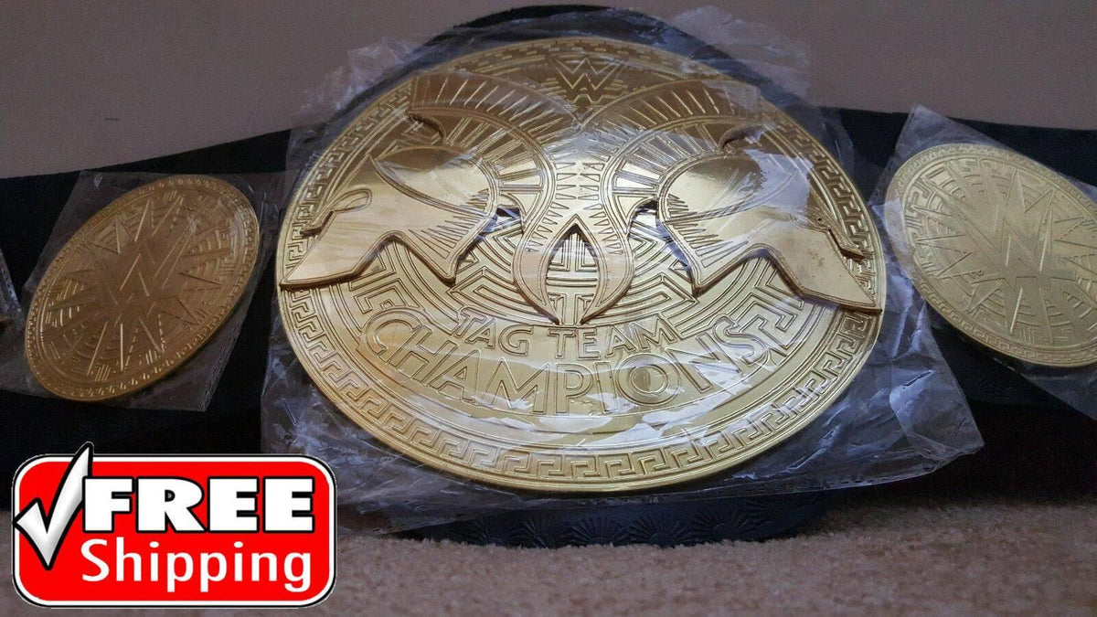 WWE WORLD TAG TEAM Brass Championship Title Belt - Zees Belts