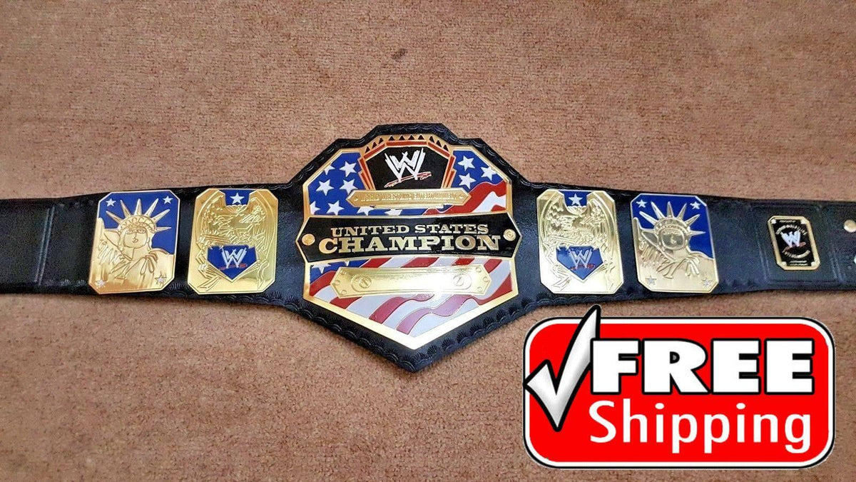 WWE UNITED STATES Brass Championship Title Belt - Zees Belts