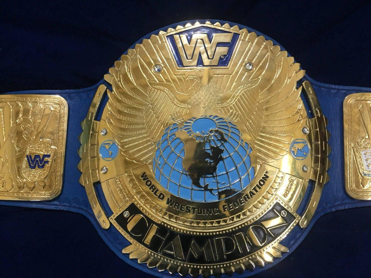 WWF BIG EAGLE ATTITUDE ERA 24K GOLD Championship Title Belt - Zees Belts