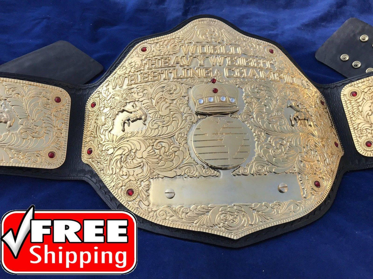 WWE BIG GOLD DUAL PLATED 24K GOLD Championship Belt - Zees Belts