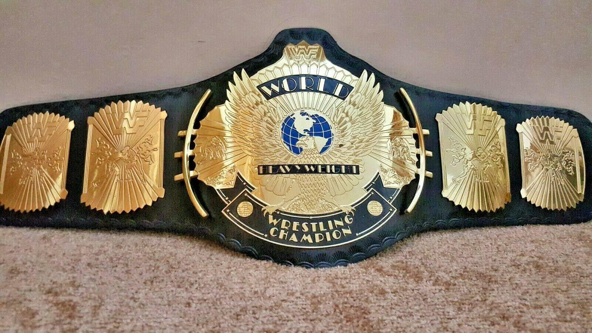 WWF CLASSIC WINGED EAGLE Championship Title Belt - Zees Belts